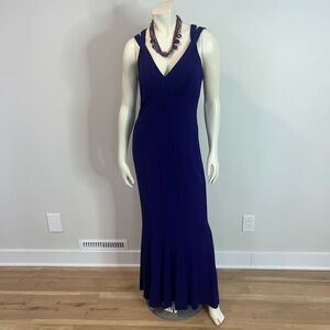 Gorgeous Nicole Miller Elegant Purple Maxi Dress❤️10